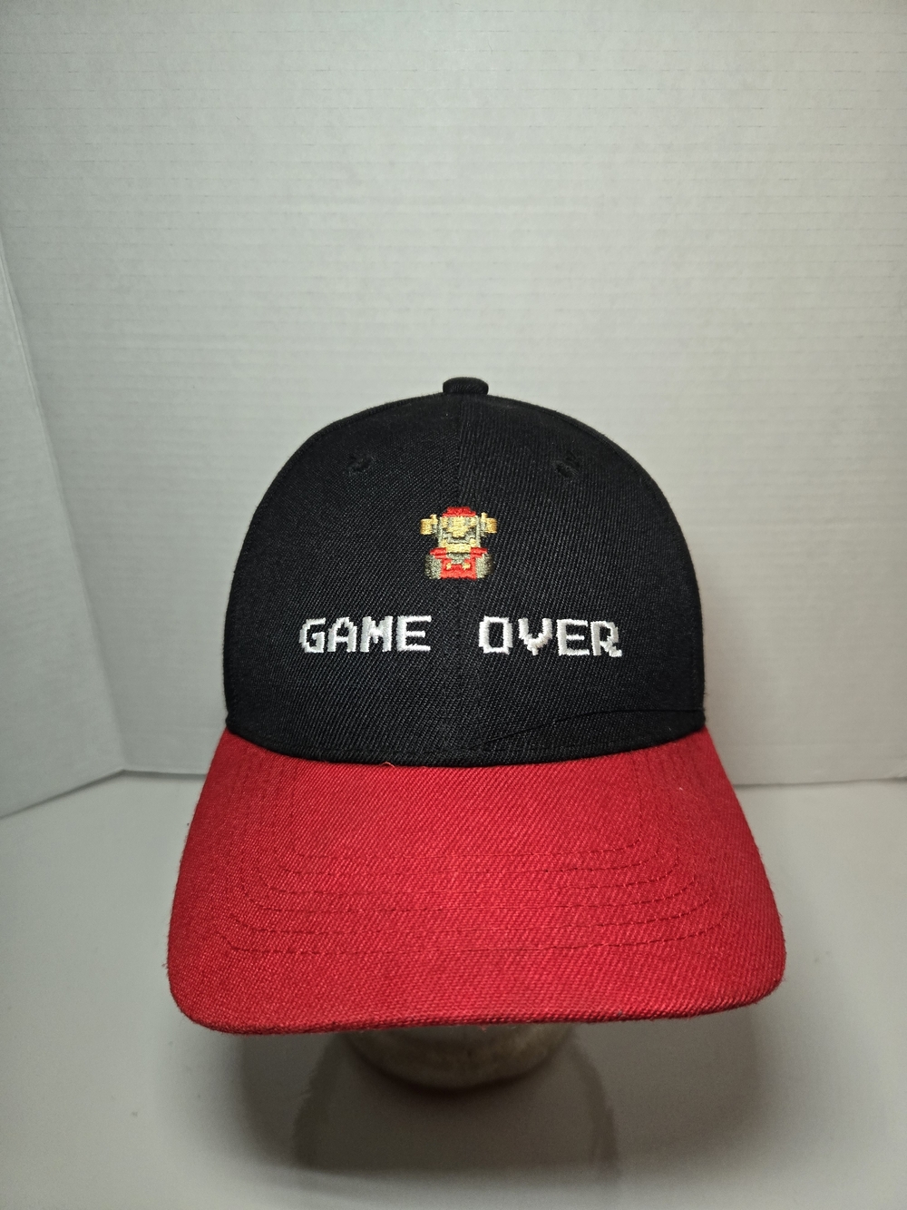 Super Mario Brand Black & Red 'GAME OVER' Embroidered Baseball Cap 2019
